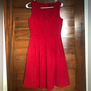 Ellen Tracy Red Holiday Dress Sz 2